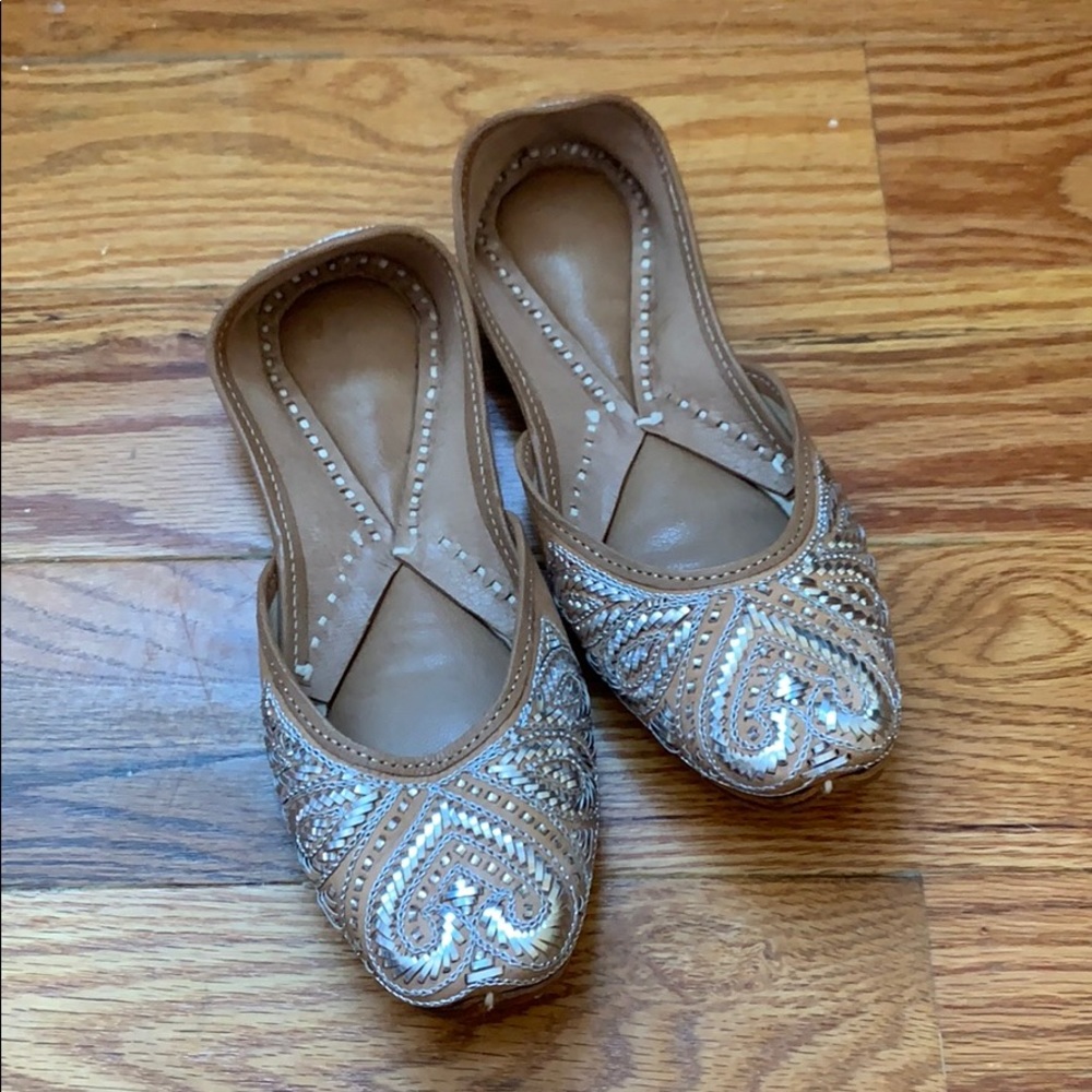 Leather flats. Brand New!!